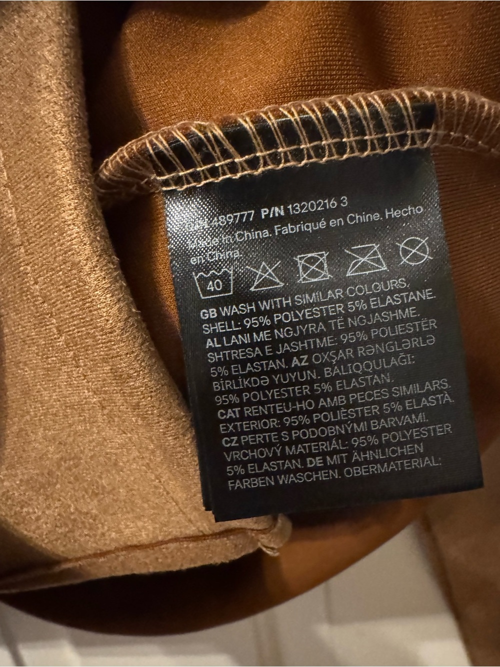 H&M Divided Camel Tan Suede-Look Cropped Jacket - Picture 6 of 6